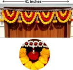 Multicolor Authentic Handcrafted Woolen Toran For Home Shop & Temple - Image 4