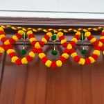 Multicolor Woolen Pom Pom Handmade Traditional Toran For Home Shop & Temple - Image 5