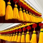 Multicolor Woolen Pom Pom Handmade Traditional Toran For Home Shop & Temple - Image 3