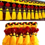 Multicolor Woolen Pom Pom Handmade Traditional Toran For Home Shop & Temple - Image 5