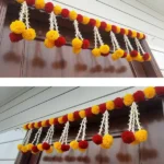 Multicolor Woolen Pom Pom Handmade Traditional Toran For Home Shop & Temple - Image 5