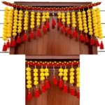 Multicolor Woolen Pom Pom Handmade Traditional Toran For Home Shop & Temple - Image 3