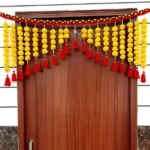 Multicolor Woolen Pom Pom Handmade Traditional Toran For Home Shop & Temple - Image 5