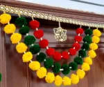 Multicolor Woolen Pom Pom Handmade Traditional Toran For Home Shop & Temple - Image 4