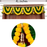 Multicolor Woolen Pom Pom Handmade Traditional Toran For Home Shop & Temple - Image 3