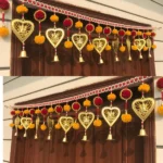 Multicolor Woolen Pom Pom Handmade Traditional Toran For Home Shop & Temple - Image 4