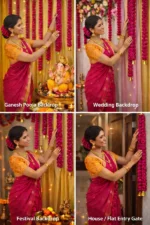 Multicolor Soft Fabric Traditional, Garland For Home Shop & Temple - Image 4