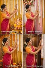 Multicolor Soft Fabric Traditional, Garland For Home Shop & Temple - Image 4