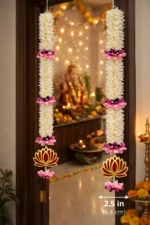 Multicolor Woolen Pom Pom Handmade Traditional Toran For Home Shop & Temple - Image 4