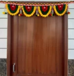 Multicolor Woolen Pom Pom Handmade Traditional Toran For Home Shop & Temple - Image 5