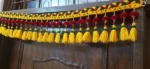 Multicolor Woolen Pom Pom Handmade Traditional Toran For Home Shop & Temple - Image 3