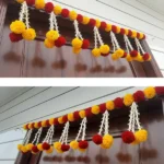 Multicolor Woolen Pom Pom Handmade Traditional Toran For Home Shop & Temple - Image 5