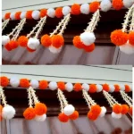 Multicolor Woolen Pom Pom Handmade Traditional Toran For Home Shop & Temple - Image 3