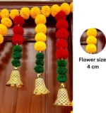 Multicolor Woolen Pom Pom Handmade Traditional Toran For Home Shop & Temple - Image 4