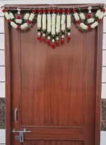 Multicolor Woolen Pom Pom Handmade Traditional Toran For Home Shop & Temple - Image 5