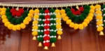 Multicolor Woolen Pom Pom Handmade Traditional Toran For Home Shop & Temple - Image 3