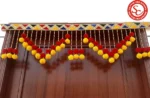 Multicolor Authentic Handcrafted Woolen Toran For Home Shop & Temple - Image 3