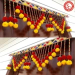 Multicolor Authentic Handcrafted Woolen Toran For Home Shop & Temple - Image 4