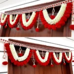 Multicolor Woolen Pom Pom Handmade Traditional Toran For Home Shop & Temple - Image 5