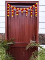 Multicolor Woolen Pom Pom Handmade Traditional Toran For Home Shop & Temple - Image 4