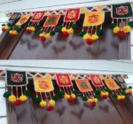 Multicolor Woolen Pom Pom Handmade Traditional Toran For Home Shop & Temple - Image 5