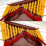 Multicolor Woolen Pom Pom Handmade Traditional Toran For Home Shop & Temple - Image 4