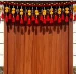 Multicolor Woolen Pom Pom Handmade Traditional Toran For Home Shop & Temple - Image 5