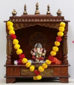 Yellow Woolen Plastic Beads Perfect For Decorating Homes And Temples (Pack Of 2) - Image 4