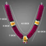 Multicolor Soft Fabric Traditional Garland For Home Shop & Temple - Image 3