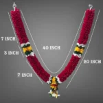 Multicolor Soft Fabric Traditional, Garland For Home Shop & Temple - Image 4