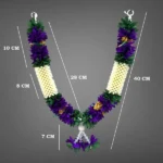 Multicolor Soft Fabric Traditional Garland For Home Shop & Temple - Image 3