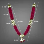 Multicolor Soft Fabric Traditional Garland For Home Shop & Temple - Image 3