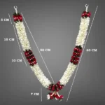 Multicolor Soft Fabric Traditional Garland For Home Shop & Temple - Image 3