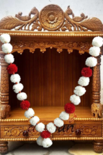 White Woolen Plastic Beads Festivals: Perfect For Decorating Homes