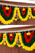 Multicolor Authentic Handcrafted Woolen Toran For Home Shop & Temple