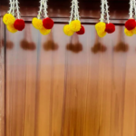 Multicolor Woolen Pom Pom Handmade Traditional Toran For Home Shop & Temple