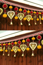 Multicolor Woolen Pom Pom Handmade Traditional Toran For Home Shop & Temple