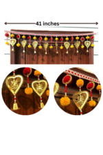 Multicolor Woolen Pom Pom Handmade Traditional Toran For Home Shop & Temple - Image 2