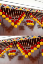 Multicolor Authentic Handcrafted Woolen Toran For Home Shop & Temple