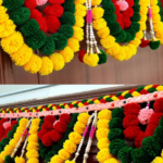 Multicolor Woolen Pom Pom Handmade Traditional Toran For Home Shop & Temple