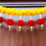 Multicolor Woolen Pom Pom Handmade Traditional Toran For Home Shop & Temple