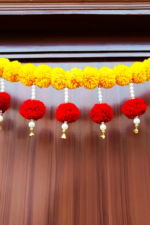 Multicolor Woolen Pom Pom Handmade Traditional Toran For Home Shop & Temple
