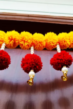 Multicolor Woolen Pom Pom Handmade Traditional Toran For Home Shop & Temple - Image 2