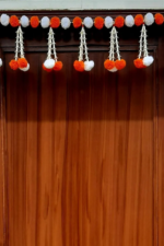 Multicolor Woolen Pom Pom Handmade Traditional Toran For Home Shop & Temple