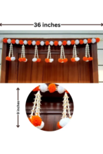 Multicolor Woolen Pom Pom Handmade Traditional Toran For Home Shop & Temple - Image 2