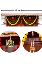 Multicolor Woolen Pom Pom Handmade Traditional Toran For Home Shop & Temple - Image 2