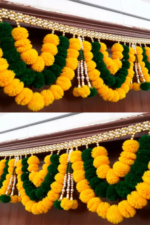 Multicolor Authentic Handcrafted Woolen Toran For Home Shop & Temple - Image 2