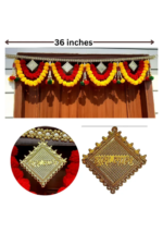 Multicolor Woolen Pom Pom Handmade Traditional Toran For Home Shop & Temple - Image 2