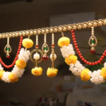 Yellow Woolen Pom Pom Handmade Traditional Toran For Home Shop & Temple