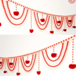 Multicolor Authentic Handcrafted Woolen Toran For Home Shop & Temple